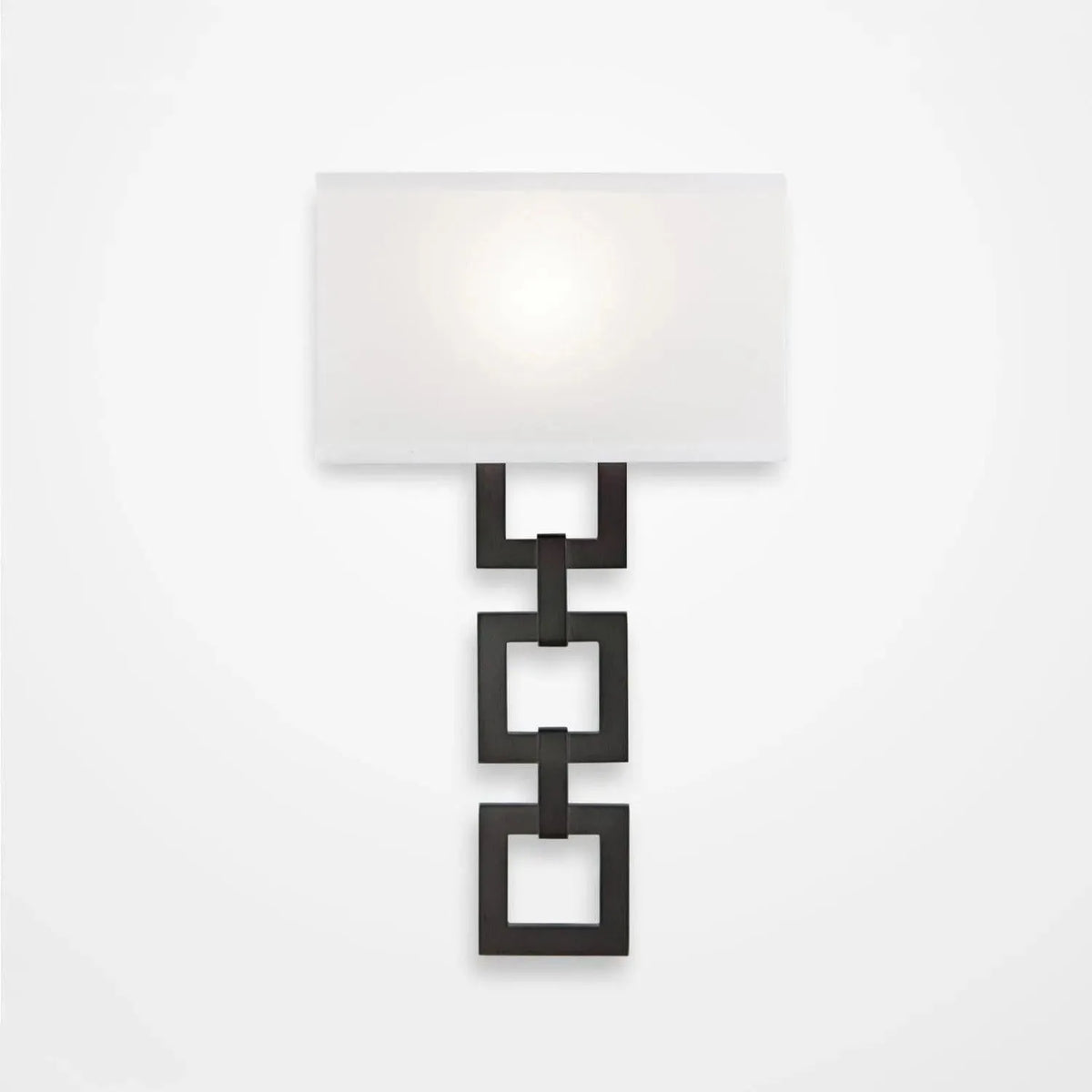 Hammerton Studio - Carlyle Square Link Cover Sconce - CSB0033-0B-GM-SH-E2 | Montreal Lighting & Hardware