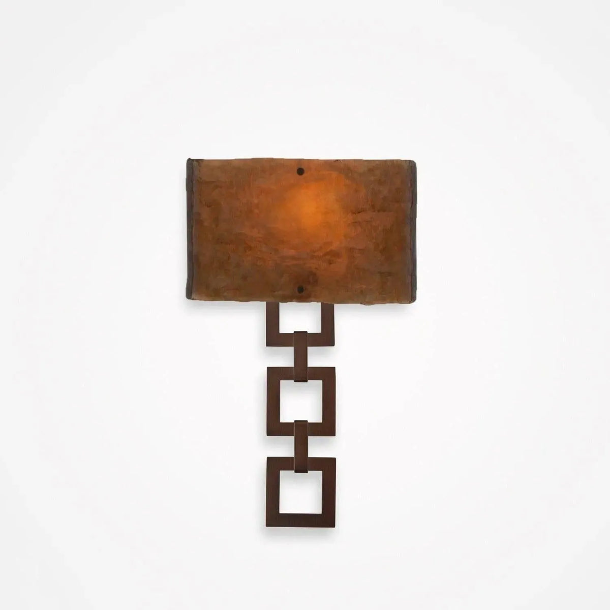 Hammerton Studio - Carlyle Square Link Cover Sconce - CSB0033-0B-RB-BG-E2 | Montreal Lighting & Hardware