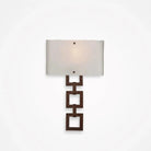 Hammerton Studio - Carlyle Square Link Cover Sconce - CSB0033-0B-RB-FG-E2 | Montreal Lighting & Hardware