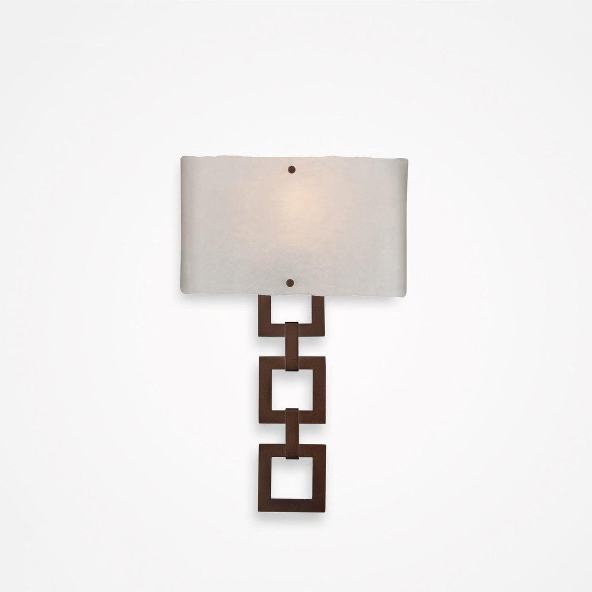 Hammerton Studio - Carlyle Square Link Cover Sconce - CSB0033-0B-RB-FG-E2 | Montreal Lighting & Hardware