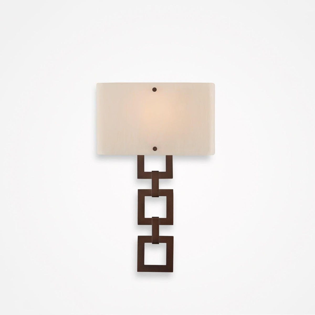Hammerton Studio - Carlyle Square Link Cover Sconce - CSB0033-0B-RB-IW-E2 | Montreal Lighting & Hardware