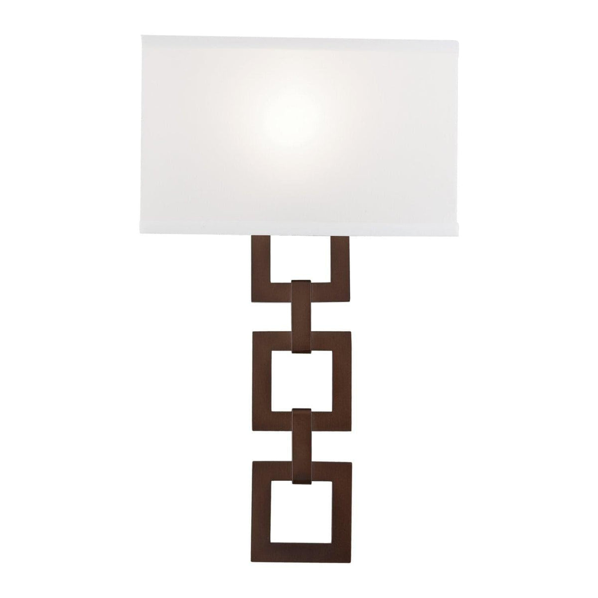 Hammerton Studio - Carlyle Square Link Cover Sconce - CSB0033-0B-RB-SH-E2 | Montreal Lighting & Hardware