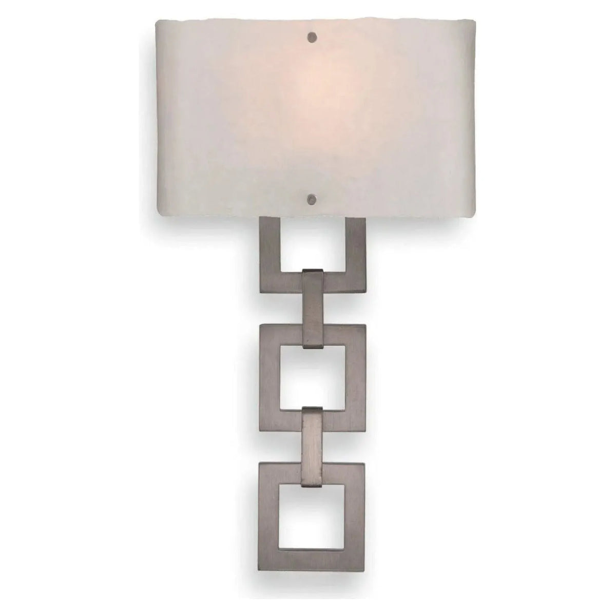 Hammerton Studio - Carlyle Square Link Cover Sconce - CSB0033-0B-SN-FG-E2 | Montreal Lighting & Hardware
