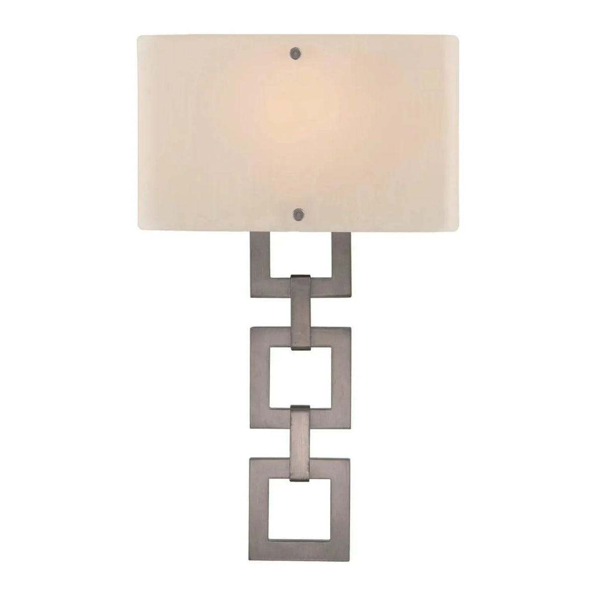 Hammerton Studio - Carlyle Square Link Cover Sconce - CSB0033-0B-SN-IW-E2 | Montreal Lighting & Hardware