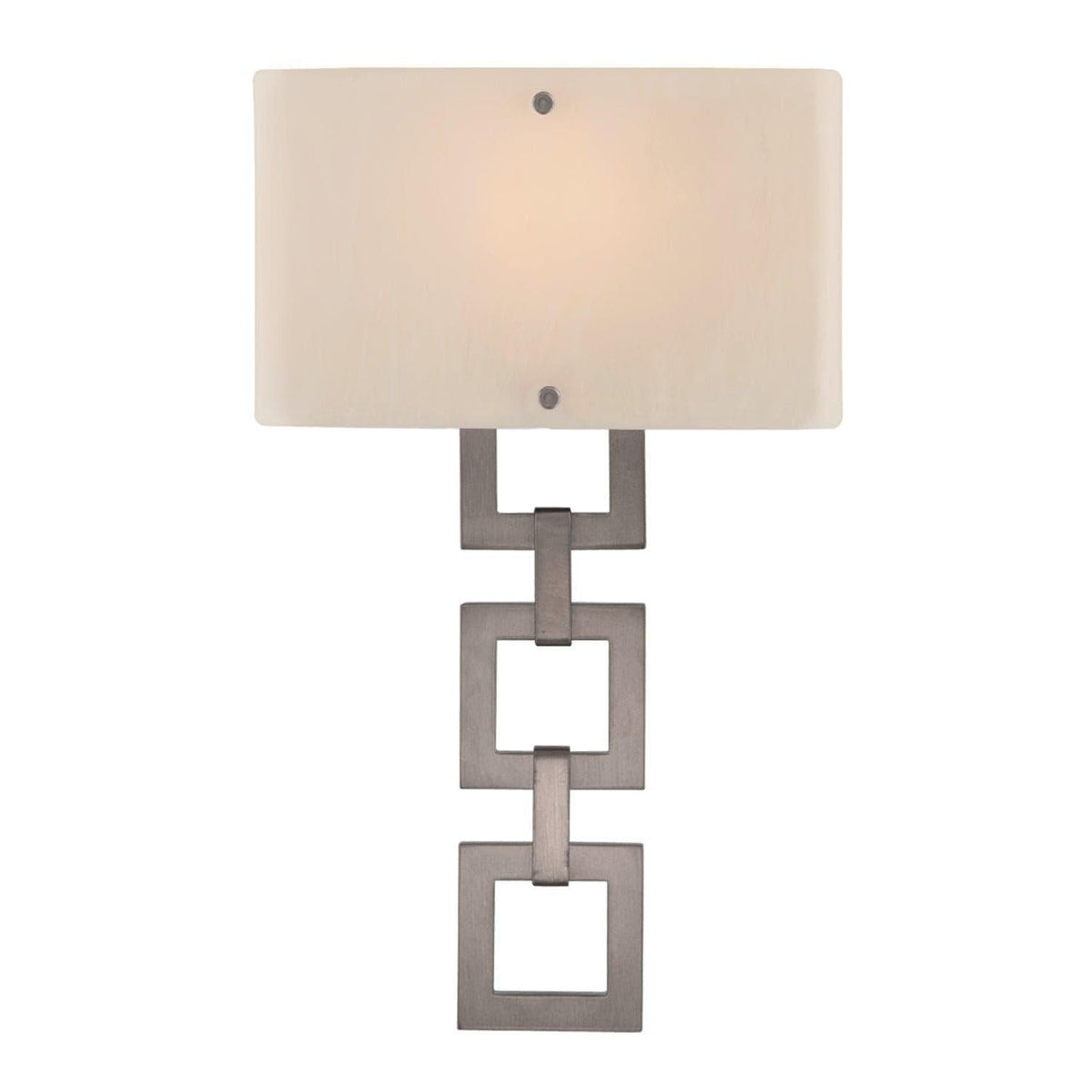 Hammerton Studio - Carlyle Square Link Cover Sconce - CSB0033-0B-SN-IW-E2 | Montreal Lighting & Hardware