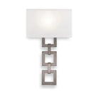 Hammerton Studio - Carlyle Square Link Cover Sconce - CSB0033-0B-SN-SH-E2 | Montreal Lighting & Hardware