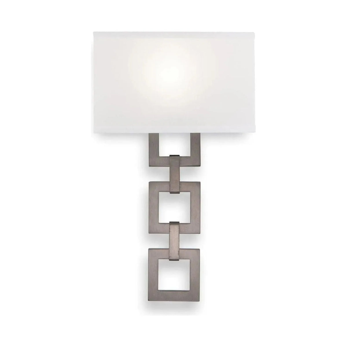 Hammerton Studio - Carlyle Square Link Cover Sconce - CSB0033-0B-SN-SH-E2 | Montreal Lighting & Hardware