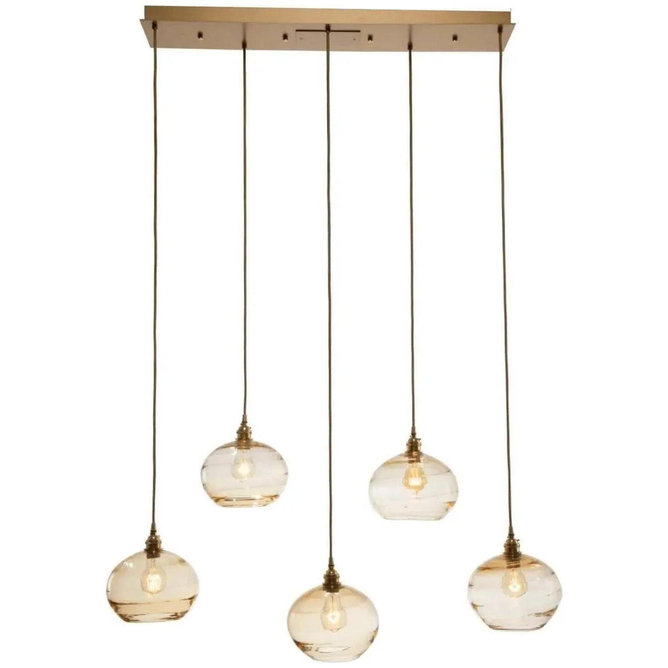 Hammerton Studio - Coppa Linear Multi-Port, 5-Light - PLB0036-05-BS-OA-C01-E2 | Montreal Lighting & Hardware