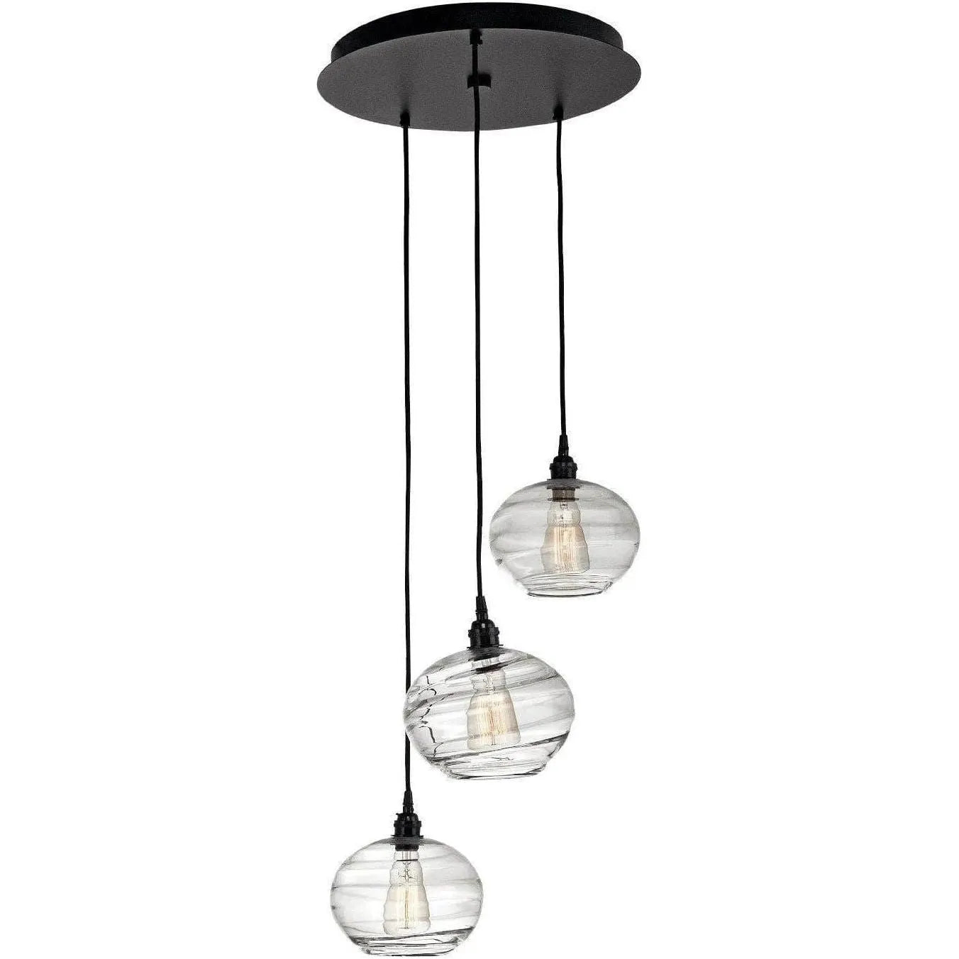Hammerton Studio - Coppa Round Multi-Port, 3-Light - CHB0036-03-BS-OA-C01-E2 | Montreal Lighting & Hardware