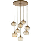 Hammerton Studio - Coppa Round Multi-Port, 8-Light - CHB0036-08-BS-OA-C01-E2 | Montreal Lighting & Hardware