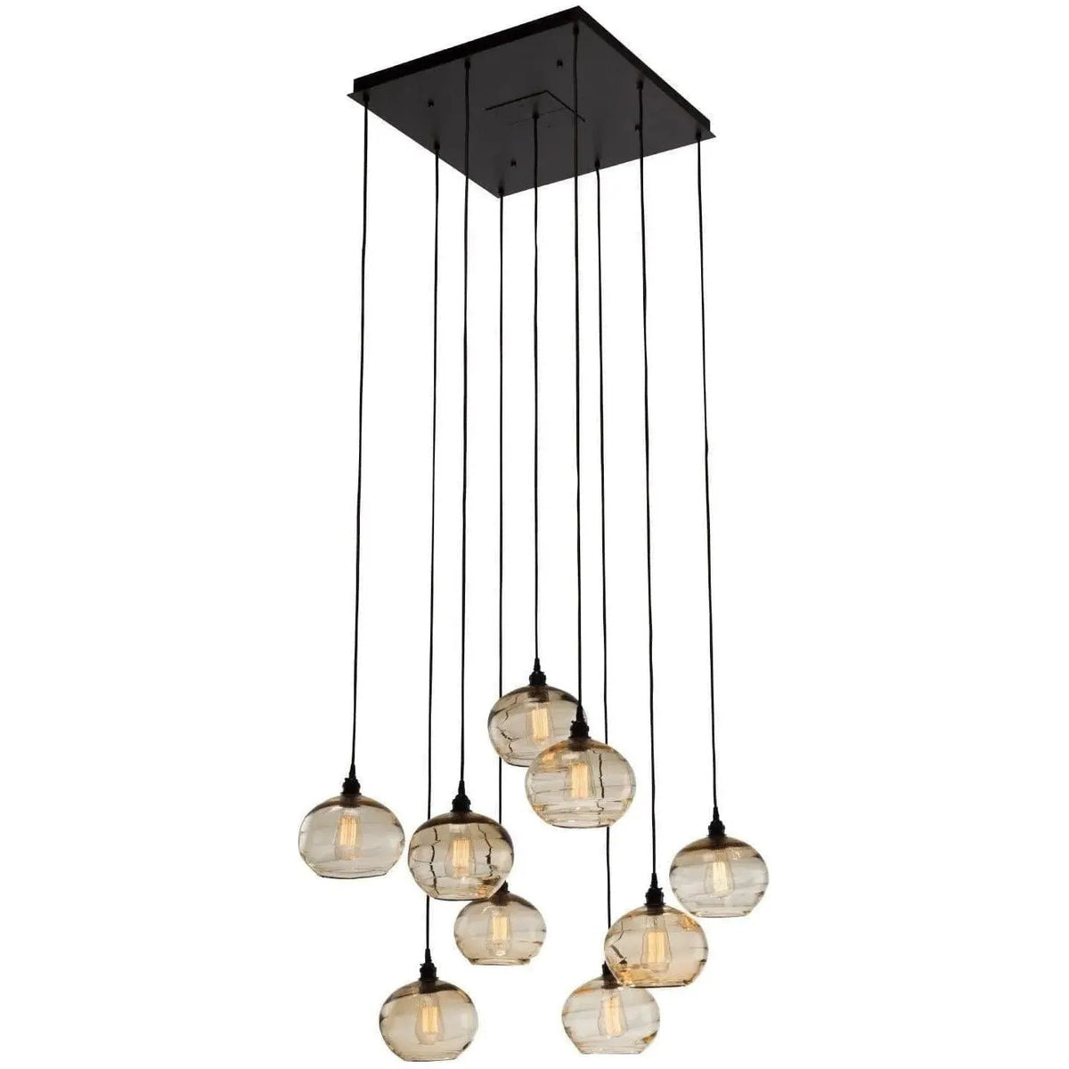 Hammerton Studio - Coppa Square Multi-Port, 9-Light - CHB0036-09-BS-OA-C01-E2 | Montreal Lighting & Hardware