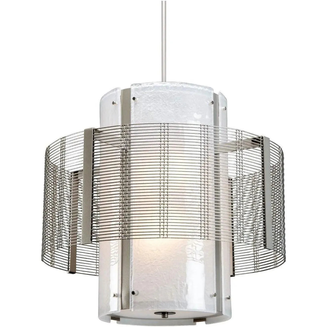 Hammerton Studio - Downtown Mesh Double Drum, 24-Inch - CHB0020-2A-BS-FG-001-E2 | Montreal Lighting & Hardware