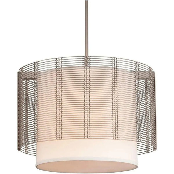 Tambour en maille Downtown avec abat-jour en lin, 19 pouces