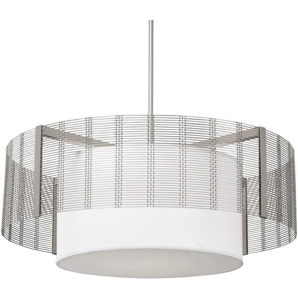 Tambour en maille Downtown avec abat-jour en lin, 38 pouces