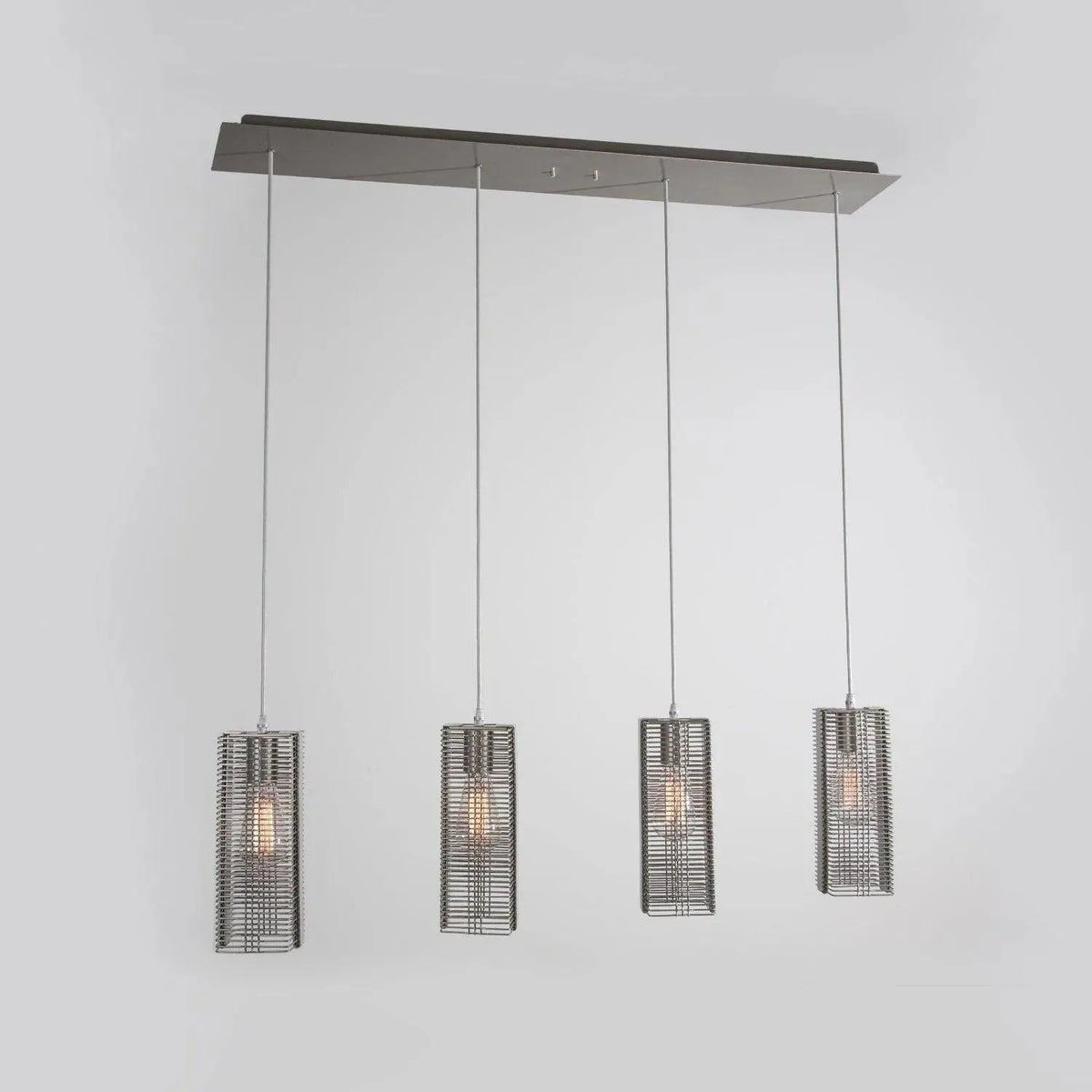 Hammerton Studio - Downtown Mesh Linear Multi-Port, 7-Light - PLB0020-07-BS-0-C01-E2 | Montreal Lighting & Hardware