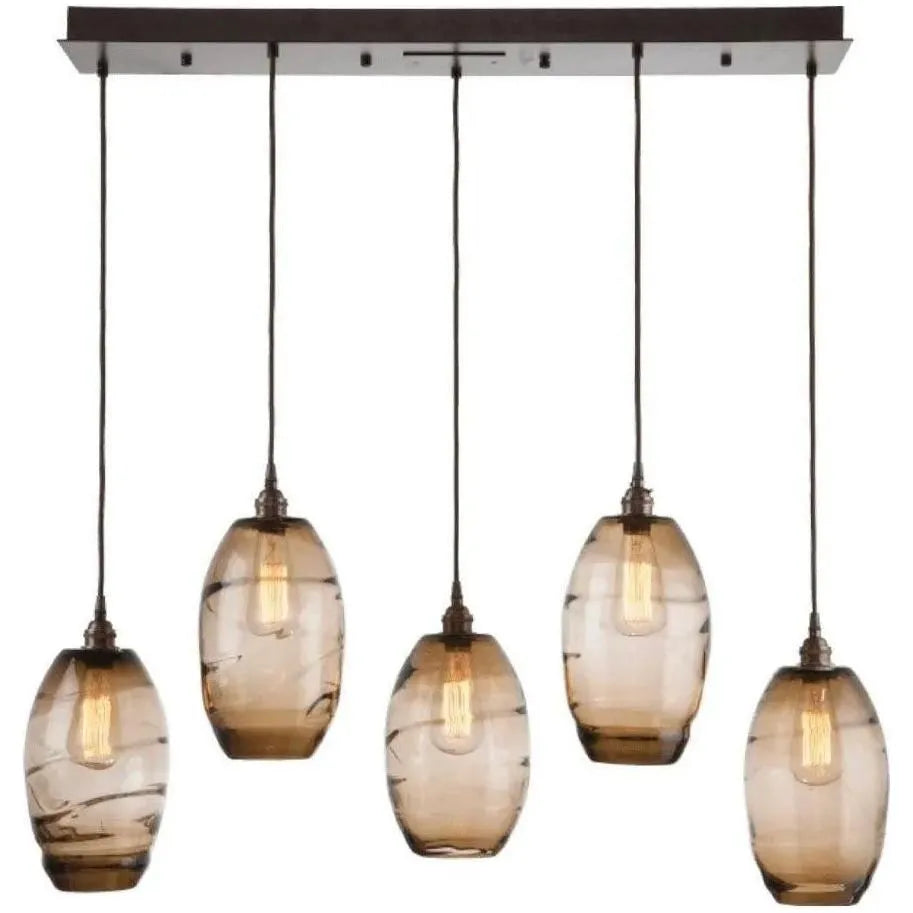 Hammerton Studio - Ellisse Linear Multi-Port, 5-Light - PLB0035-05-BS-OA-C01-E2 | Montreal Lighting & Hardware