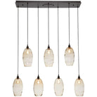 Hammerton Studio - Ellisse Linear Multi-Port, 7-Light - PLB0035-07-BS-OA-C01-E2 | Montreal Lighting & Hardware
