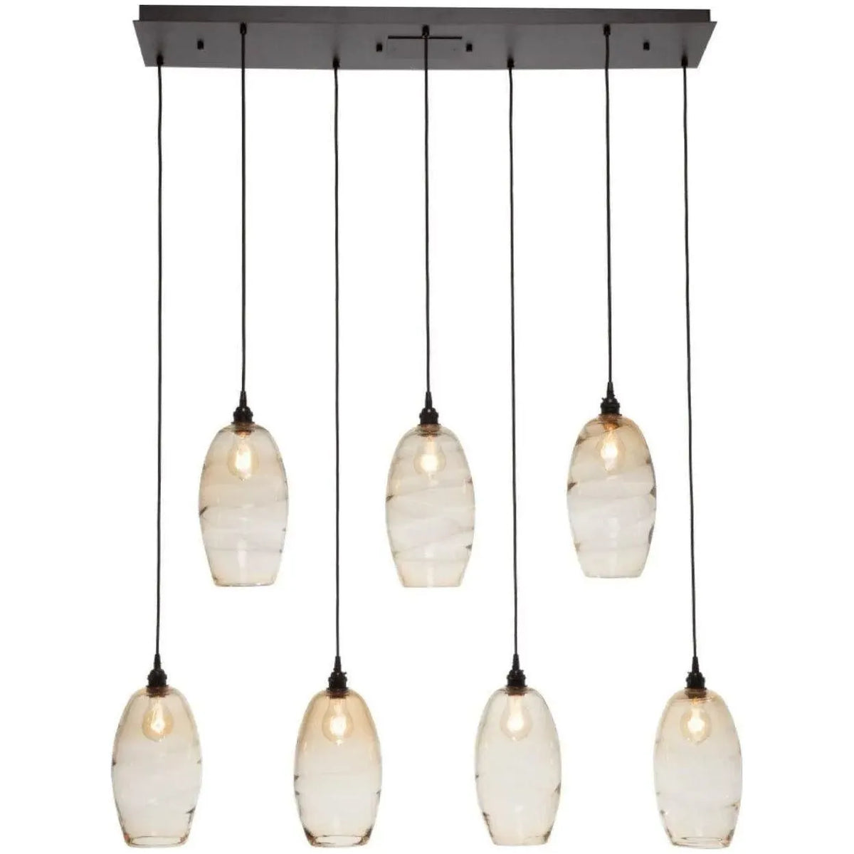 Hammerton Studio - Ellisse Linear Multi-Port, 7-Light - PLB0035-07-BS-OA-C01-E2 | Montreal Lighting & Hardware