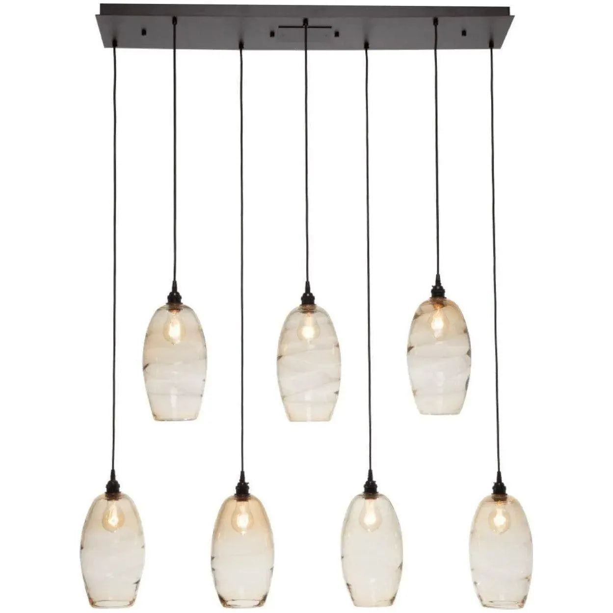 Hammerton Studio - Ellisse Linear Multi-Port, 7-Light - PLB0035-07-BS-OA-C01-E2 | Montreal Lighting & Hardware