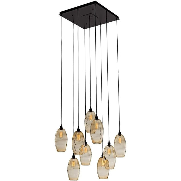 Multiport carré Ellisse, 9 lumières