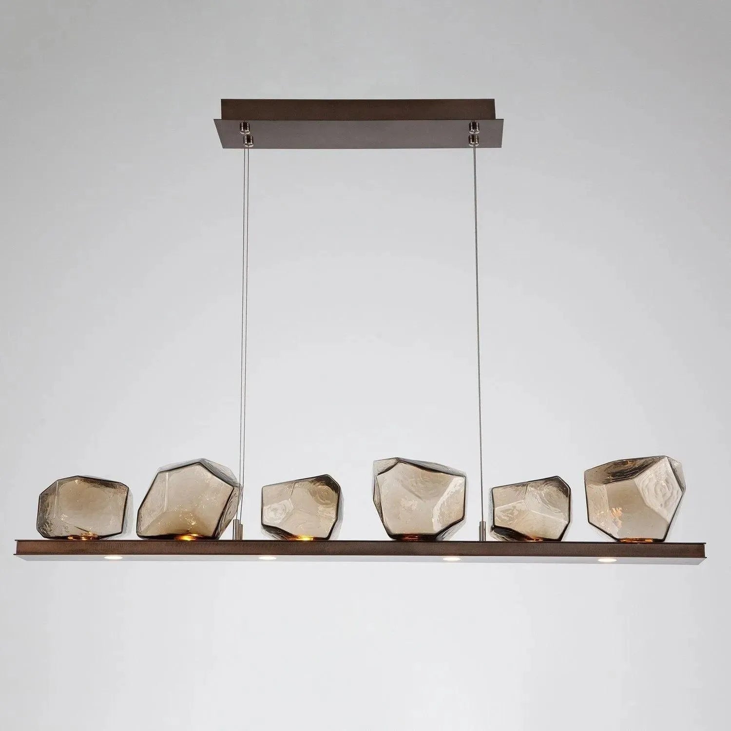 Hammerton Studio - Gem Linear Suspension, 44-Inch - PLB0039-0B-RB-B-CA1-L1 | Montreal Lighting & Hardware
