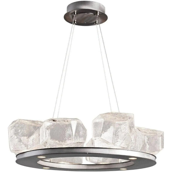 Gem Ring Chandelier, 27-Inch