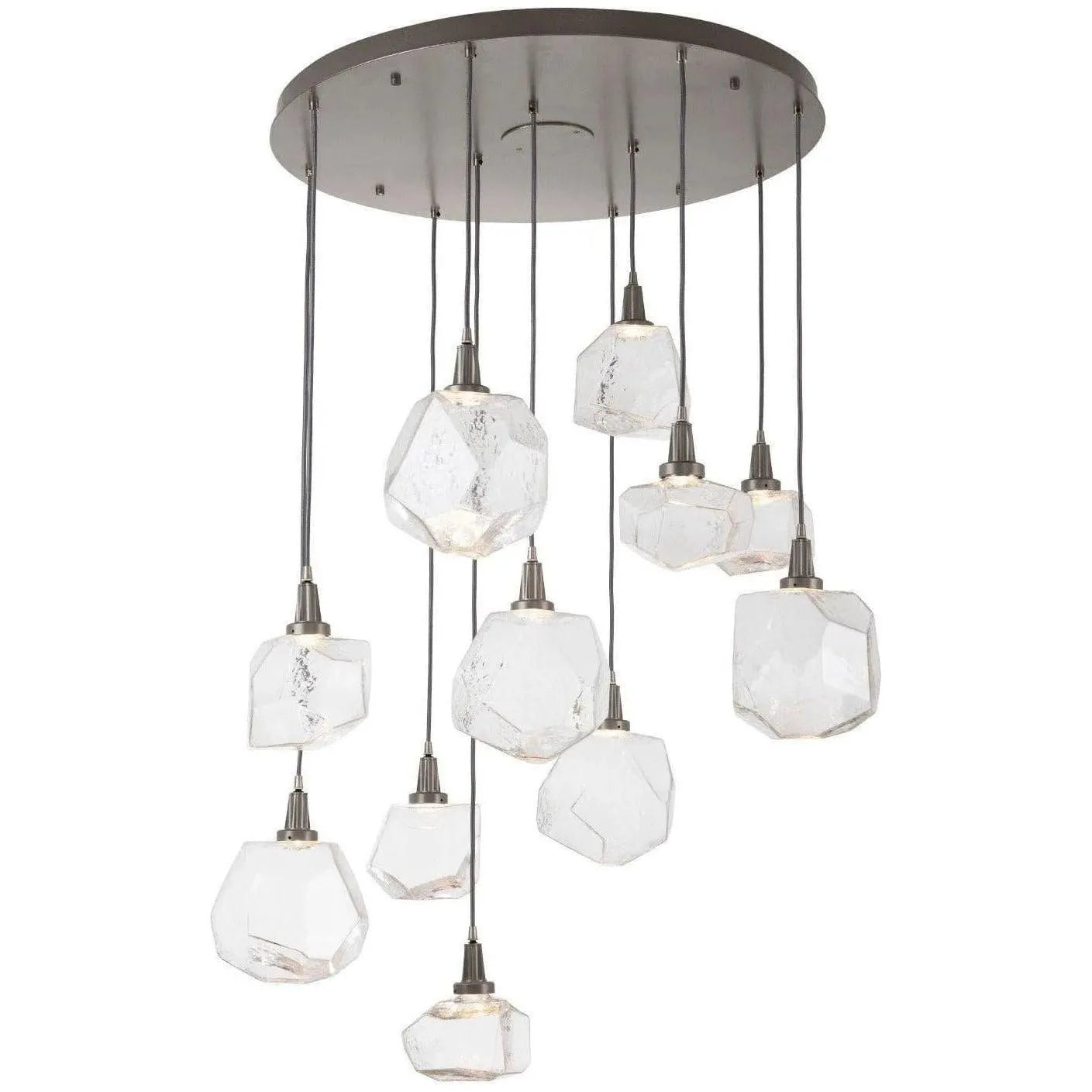 Hammerton Studio - Gem Round Multi-Port, 11-Light - CHB0039-11-BS-C-C01-L1 | Montreal Lighting & Hardware