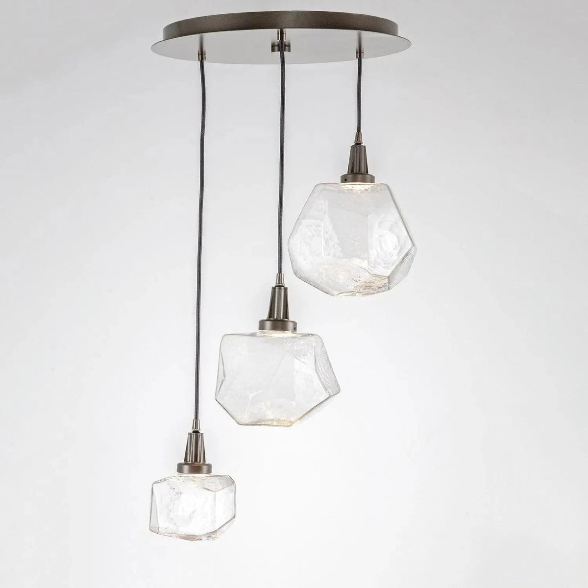 Hammerton Studio - Gem Round Multi-Port, 3-Light - CHB0039-03-BS-A-C01-L1 | Montreal Lighting & Hardware