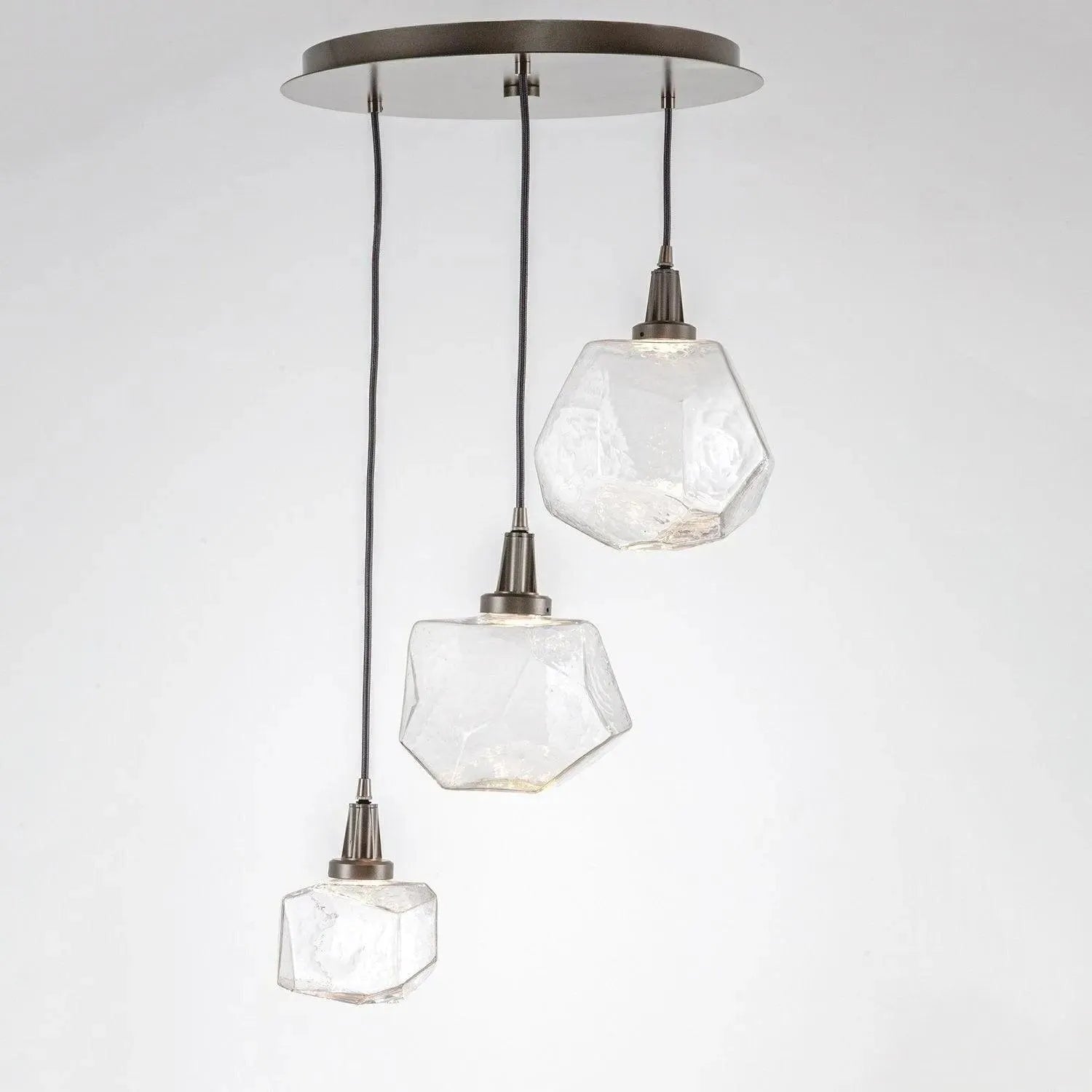 Hammerton Studio - Gem Round Multi-Port, 3-Light - CHB0039-03-BS-A-C01-L1 | Montreal Lighting & Hardware