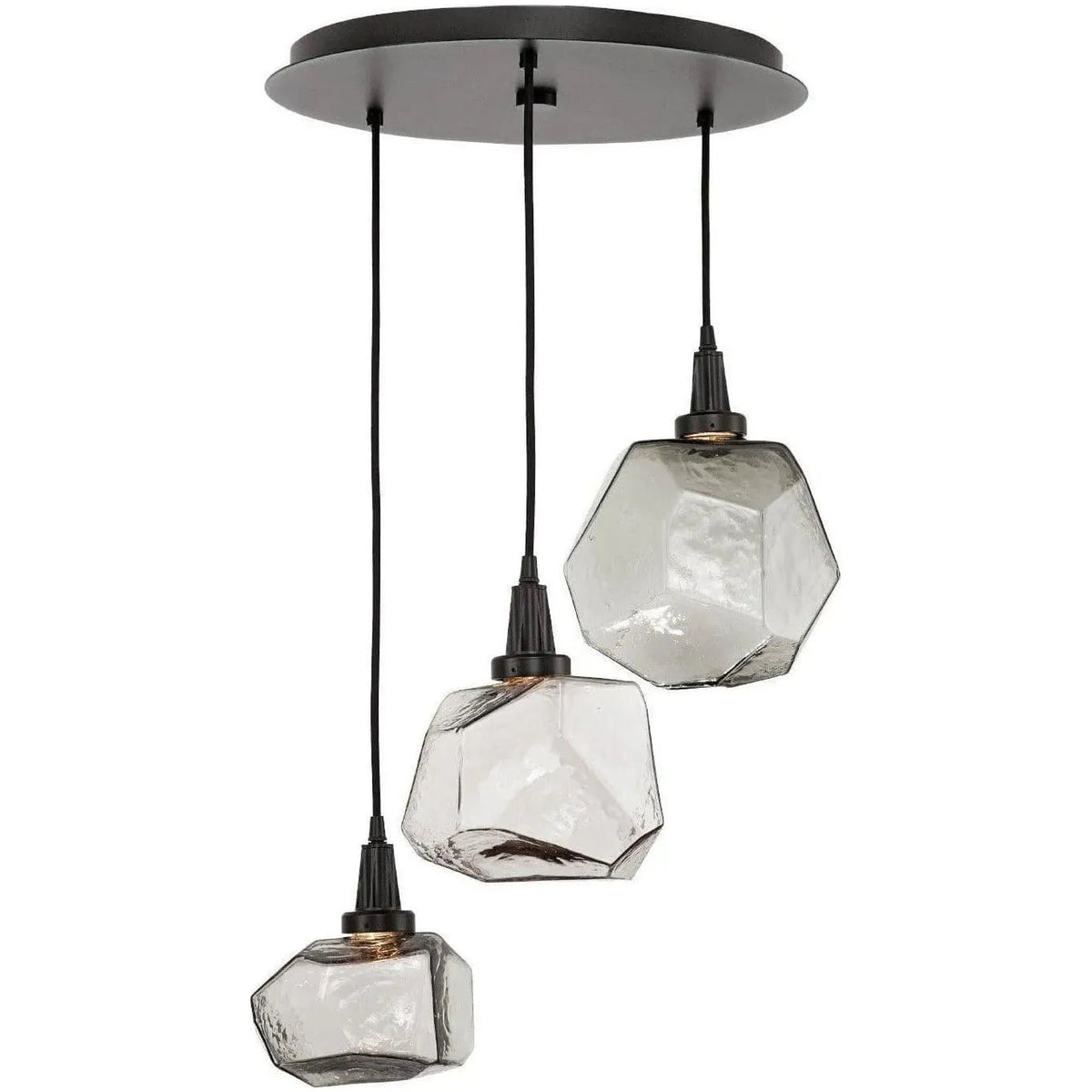 Hammerton Studio - Gem Round Multi-Port, 3-Light - CHB0039-03-BS-A-C01-L1 | Montreal Lighting & Hardware