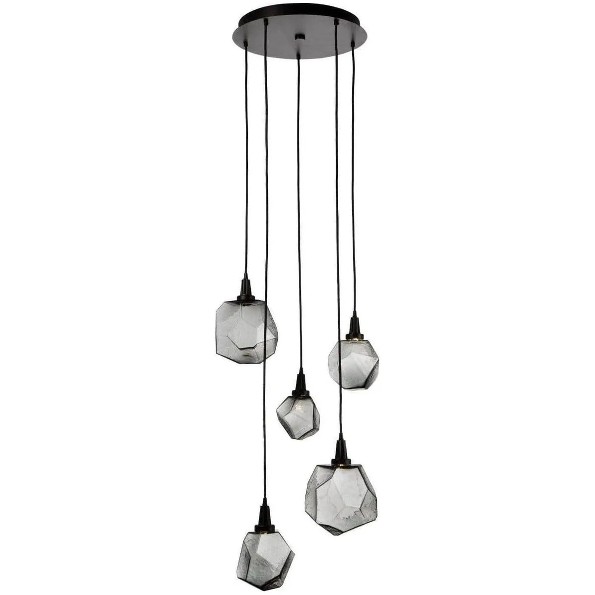 Hammerton Studio - Gem Round Multi-Port, 5-Light - CHB0039-05-MB-S-C01-L1 | Montreal Lighting & Hardware