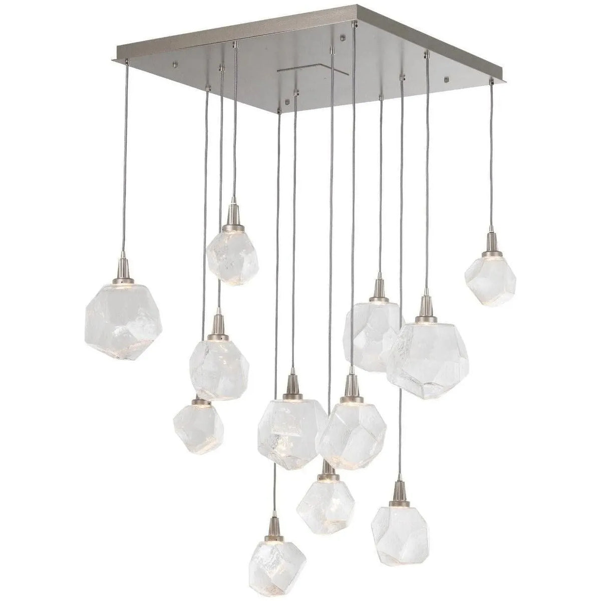 Hammerton Studio - Gem Square Multi-Port, 12-Light - CHB0039-12-BS-C-C01-L1 | Montreal Lighting & Hardware