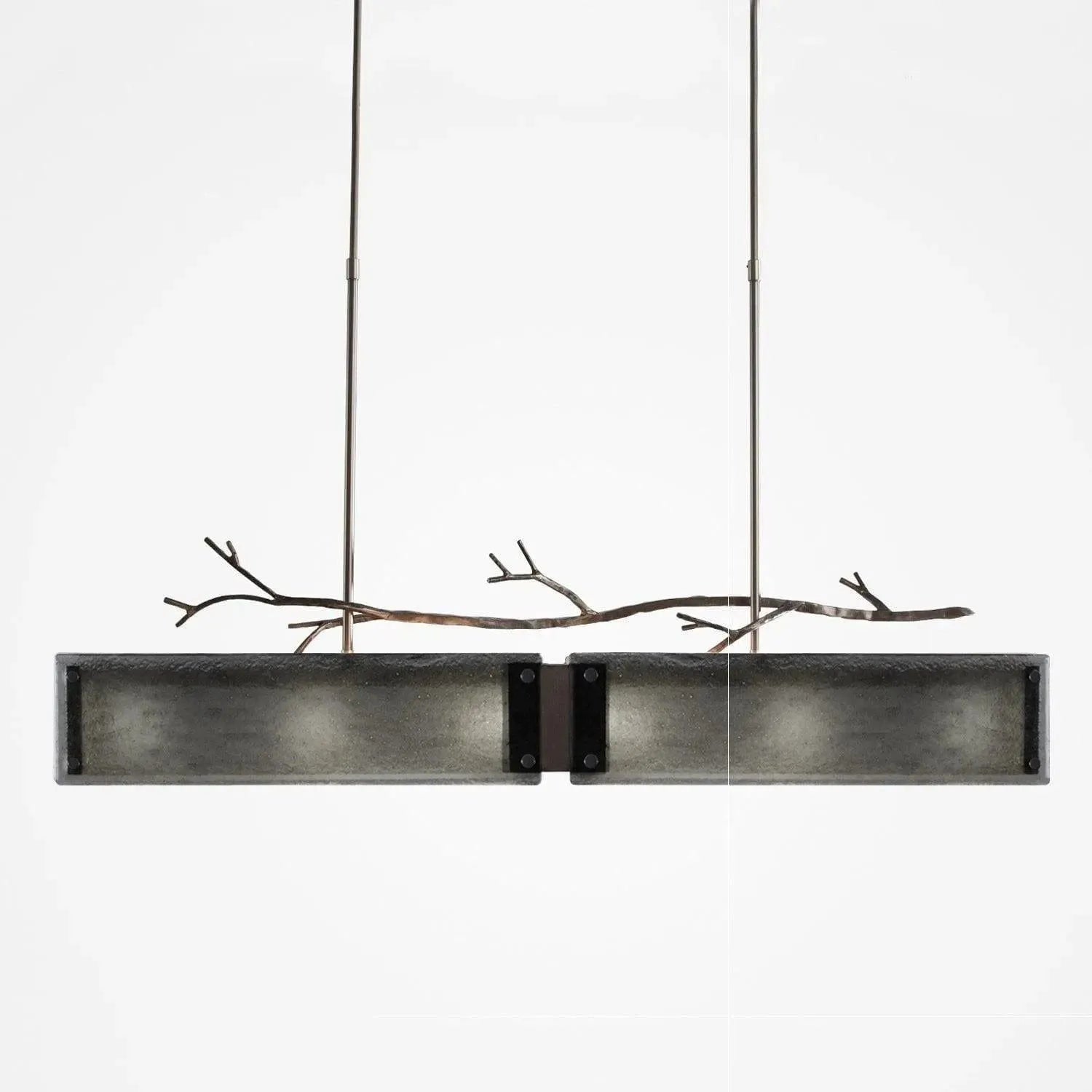 Hammerton Studio - Ironwood Linear Suspension, 44-Inch - PLB0032-0A-SN-SG-001-E2 | Montreal Lighting & Hardware