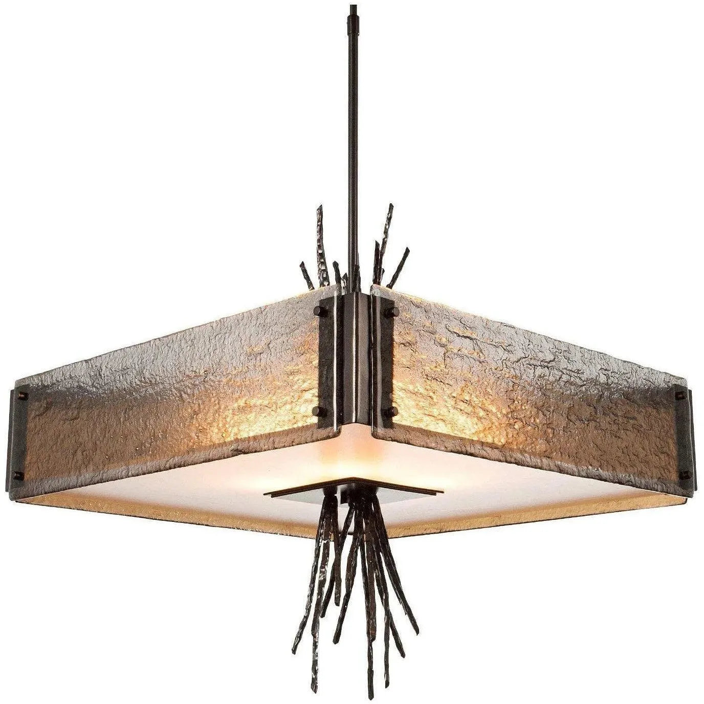 Hammerton Studio - Ironwood Square Chandelier, 24-Inch - CHB0032-0D-GM-SG-001-E2 | Montreal Lighting & Hardware