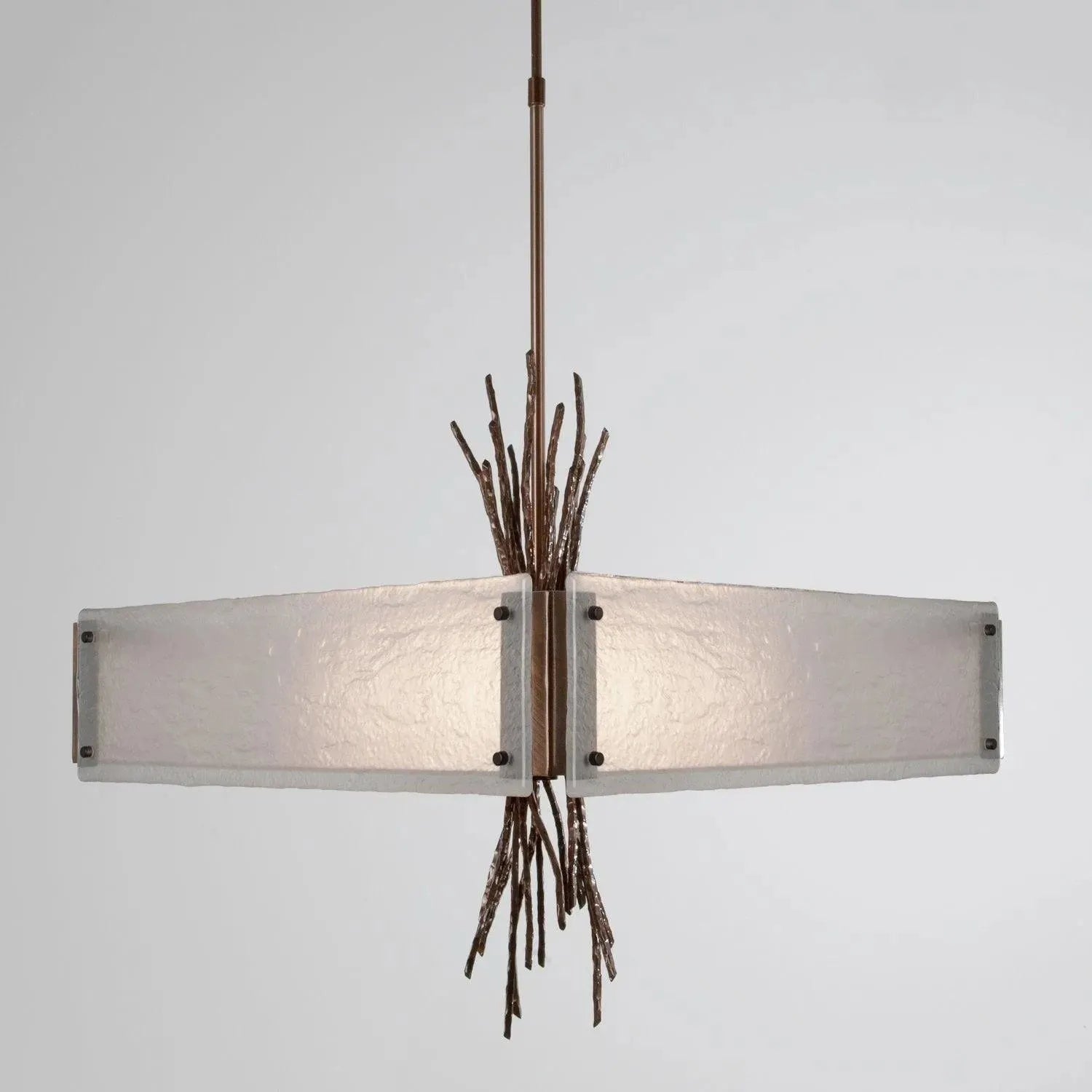 Hammerton Studio - Ironwood Square Chandelier, 24-Inch - CHB0032-0D-RB-FG-001-E2 | Montreal Lighting & Hardware