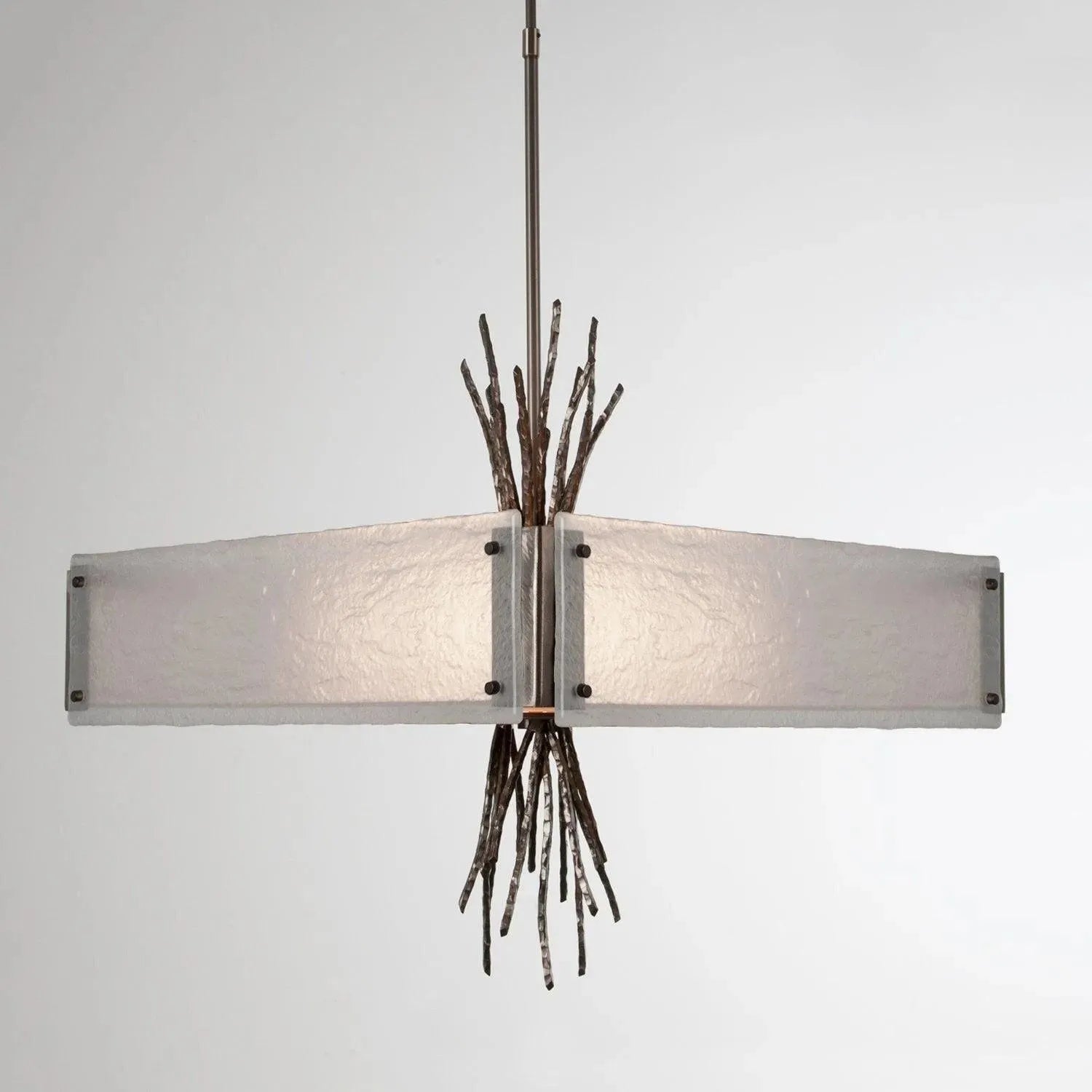 Hammerton Studio - Ironwood Square Chandelier, 24-Inch - CHB0032-0D-SN-FG-001-E2 | Montreal Lighting & Hardware