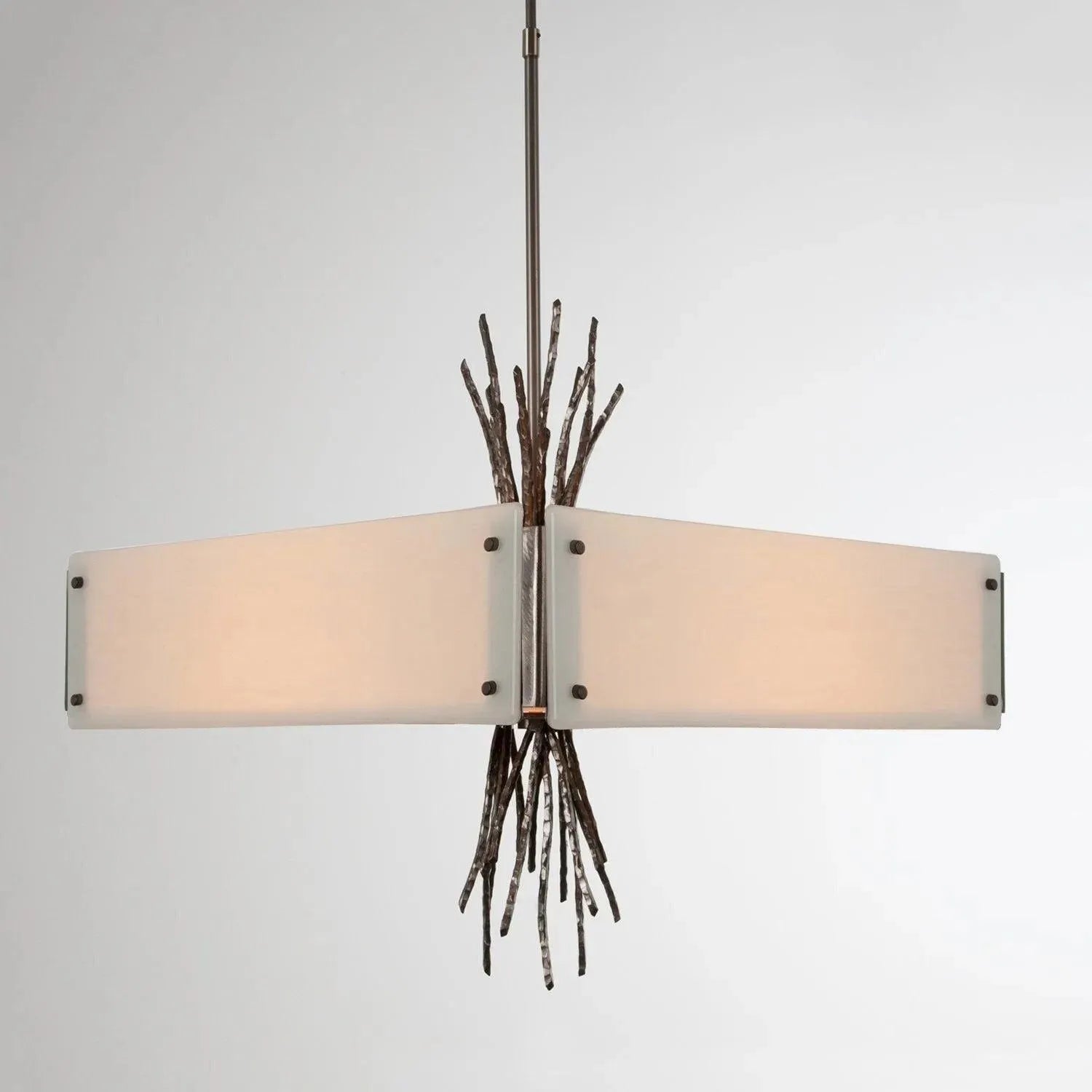 Hammerton Studio - Ironwood Square Chandelier, 24-Inch - CHB0032-0D-SN-IW-001-E2 | Montreal Lighting & Hardware