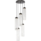 Hammerton Studio - Ledgestone Round Multi-Port , 5-Light - CHB0056-05-MB-LC-C01-L1 | Montreal Lighting & Hardware