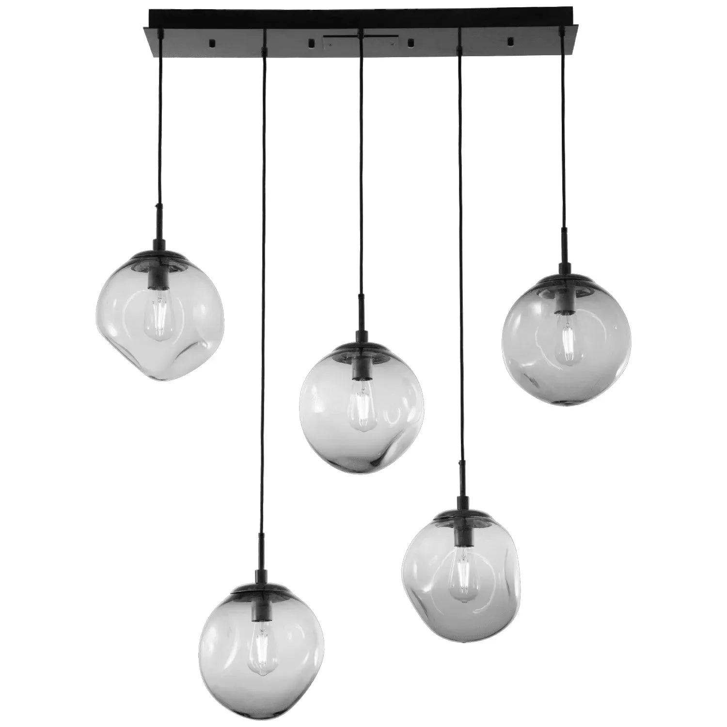 Hammerton Studio - Nebula Aster Linear Multi-Port, 5-Light - PLB0062-05-MB-S-C01-E2 | Montreal Lighting & Hardware
