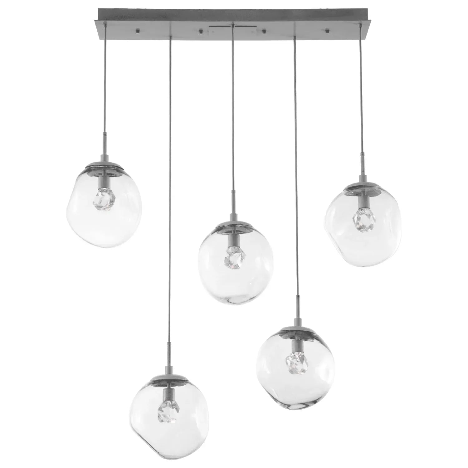 Hammerton Studio - Nebula Aster Linear Multi-Port, 5-Light - PLB0066-05-BS-ZC-C01-L1 | Montreal Lighting & Hardware