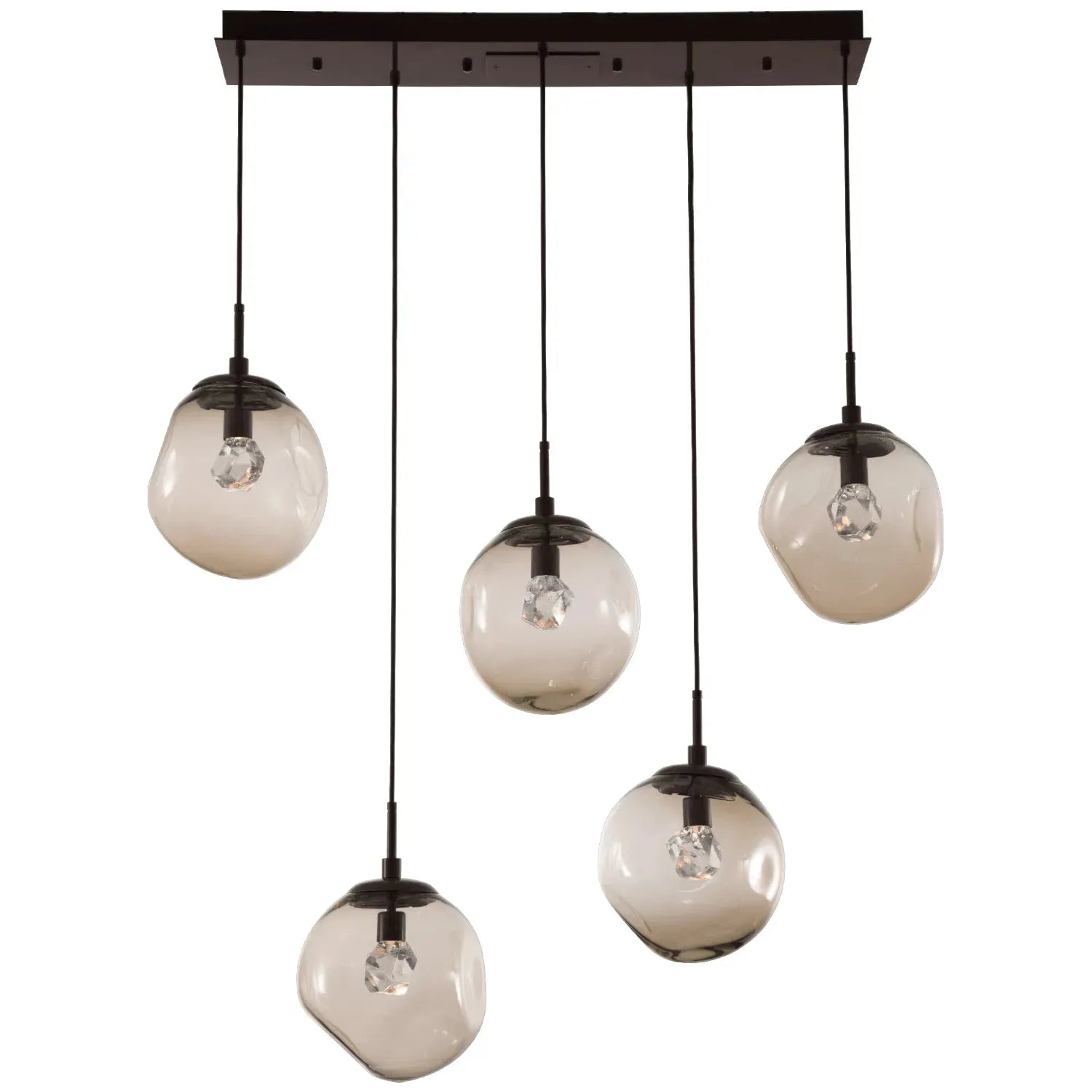 Hammerton Studio - Nebula Aster Linear Multi-Port, 5-Light - PLB0066-05-FB-ZB-C01-L1 | Montreal Lighting & Hardware