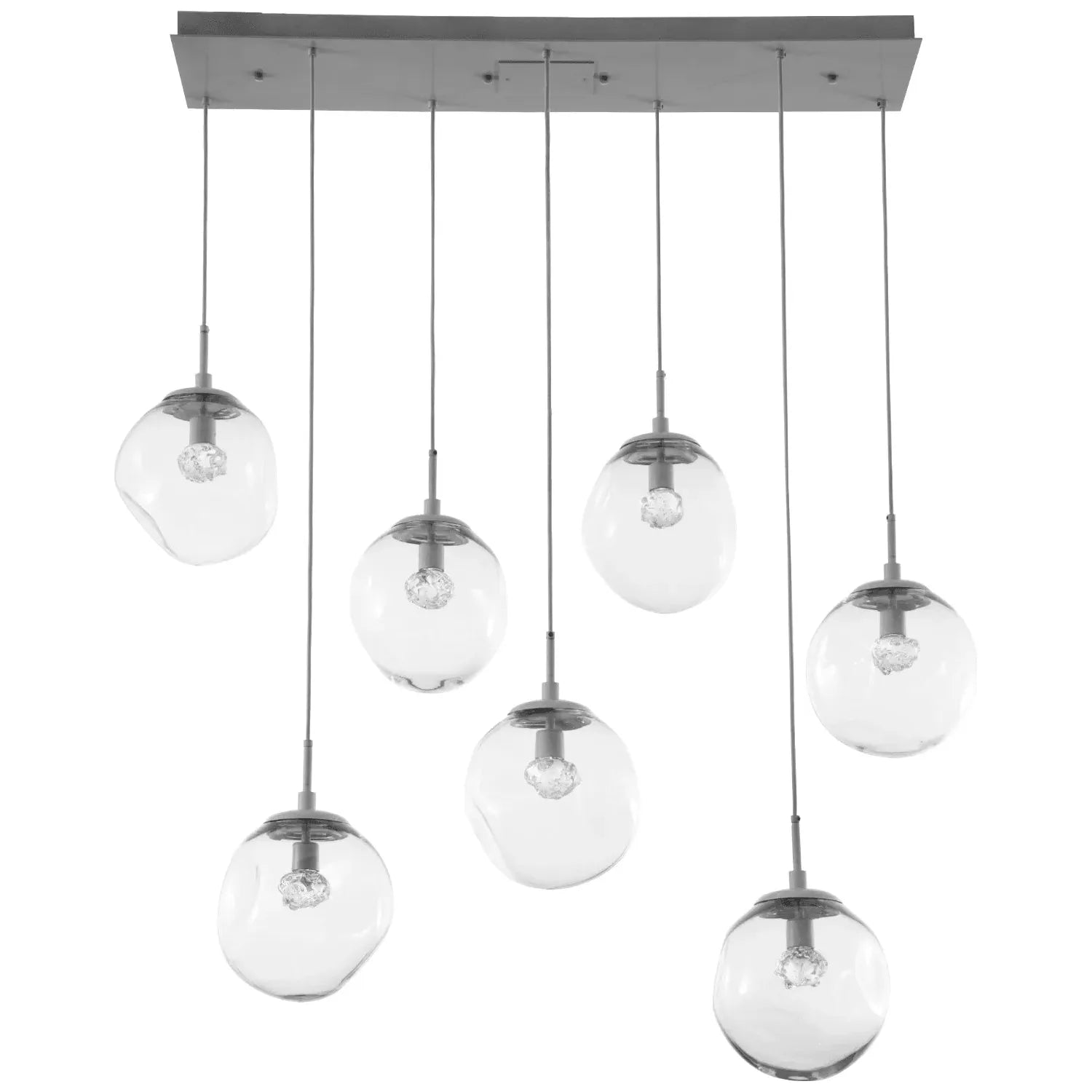 Hammerton Studio - Nebula Aster Linear Multi-Port, 7-Light - PLB0066-07-BS-FC-C01-L1 | Montreal Lighting & Hardware