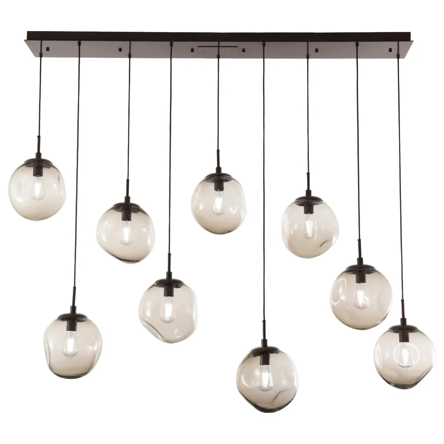Hammerton Studio - Nebula Aster Linear Multi-Port, 9-Light - PLB0062-09-FB-B-C01-E2 | Montreal Lighting & Hardware