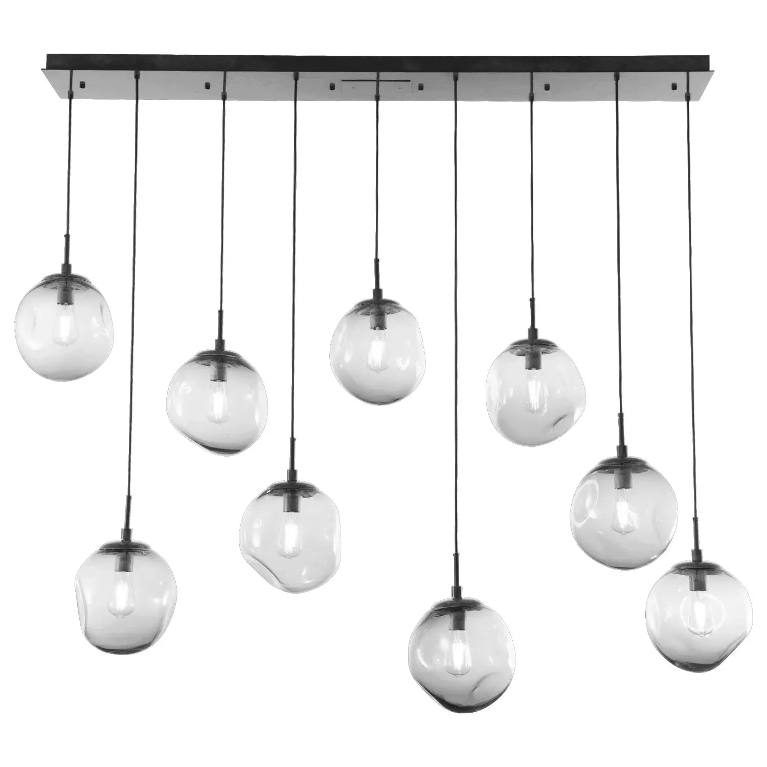 Hammerton Studio - Nebula Aster Linear Multi-Port, 9-Light - PLB0062-09-MB-S-C01-E2 | Montreal Lighting & Hardware