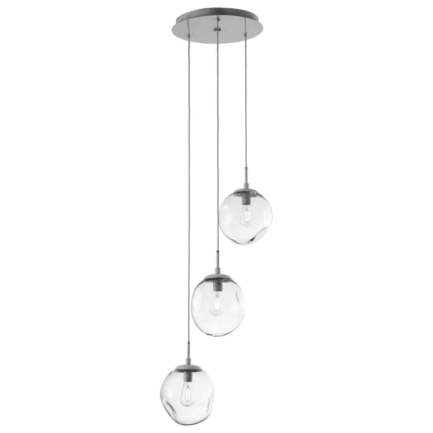Hammerton Studio - Nebula Aster Round Multi-Port, 3-Light - CHB0062-03-BS-C-C01-E2 | Montreal Lighting & Hardware