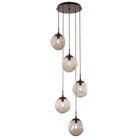 Hammerton Studio - Nebula Aster Round Multi-Port, 5-Light - CHB0062-05-FB-B-C01-E2 | Montreal Lighting & Hardware