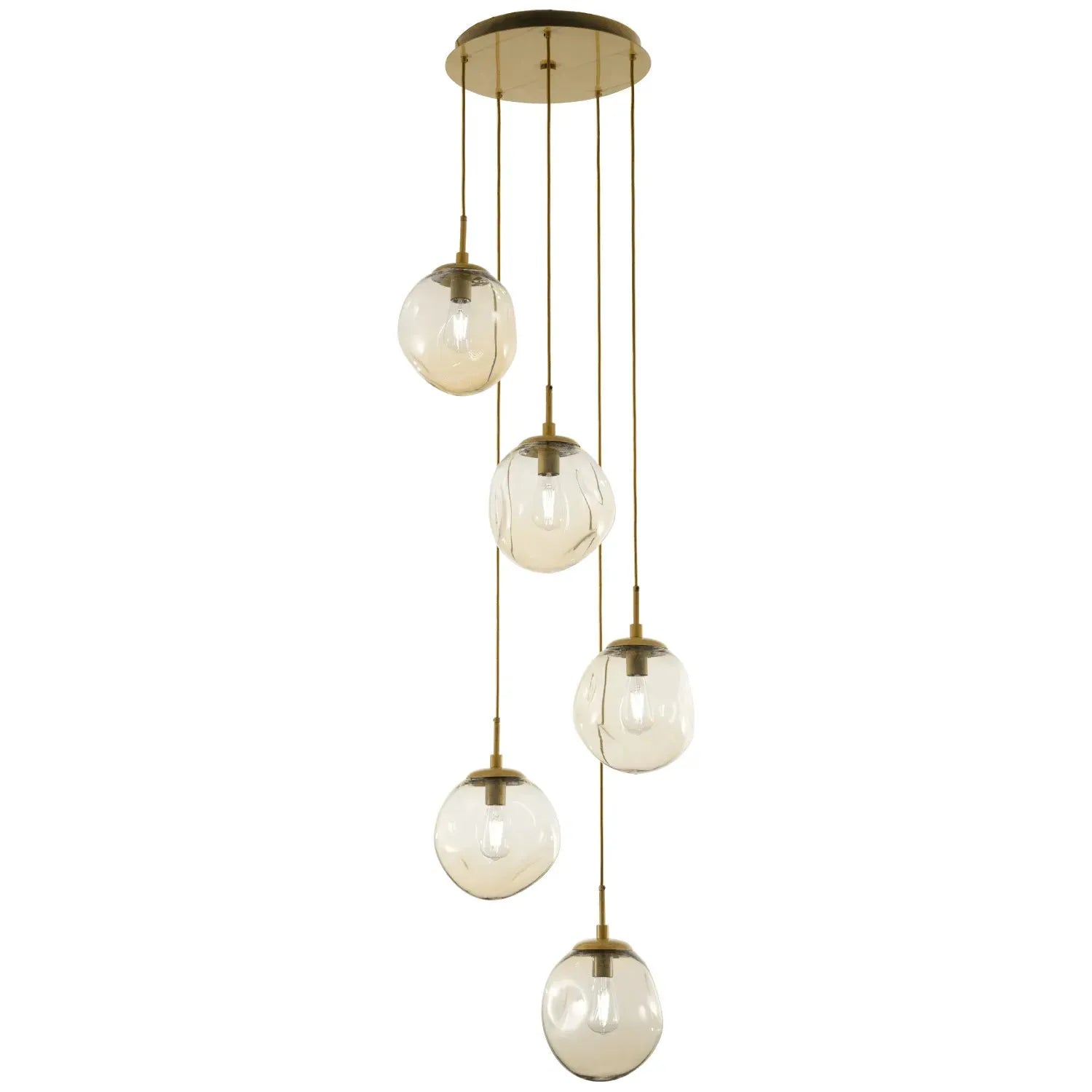 Hammerton Studio - Nebula Aster Round Multi-Port, 5-Light - CHB0062-05-GB-A-C01-E2 | Montreal Lighting & Hardware