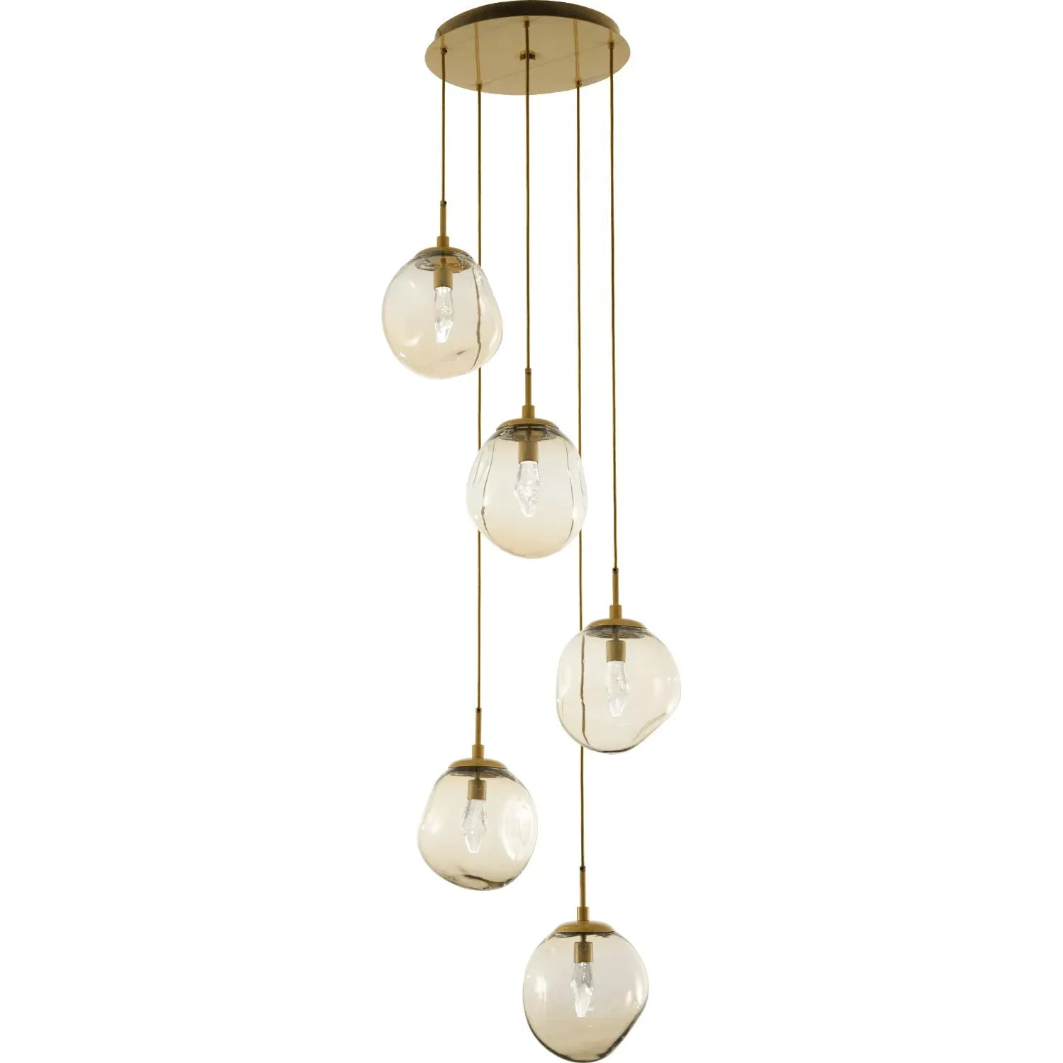 Hammerton Studio - Nebula Aster Round Multi-Port, 5-Light - CHB0066-05-GB-GA-C01-L1 | Montreal Lighting & Hardware