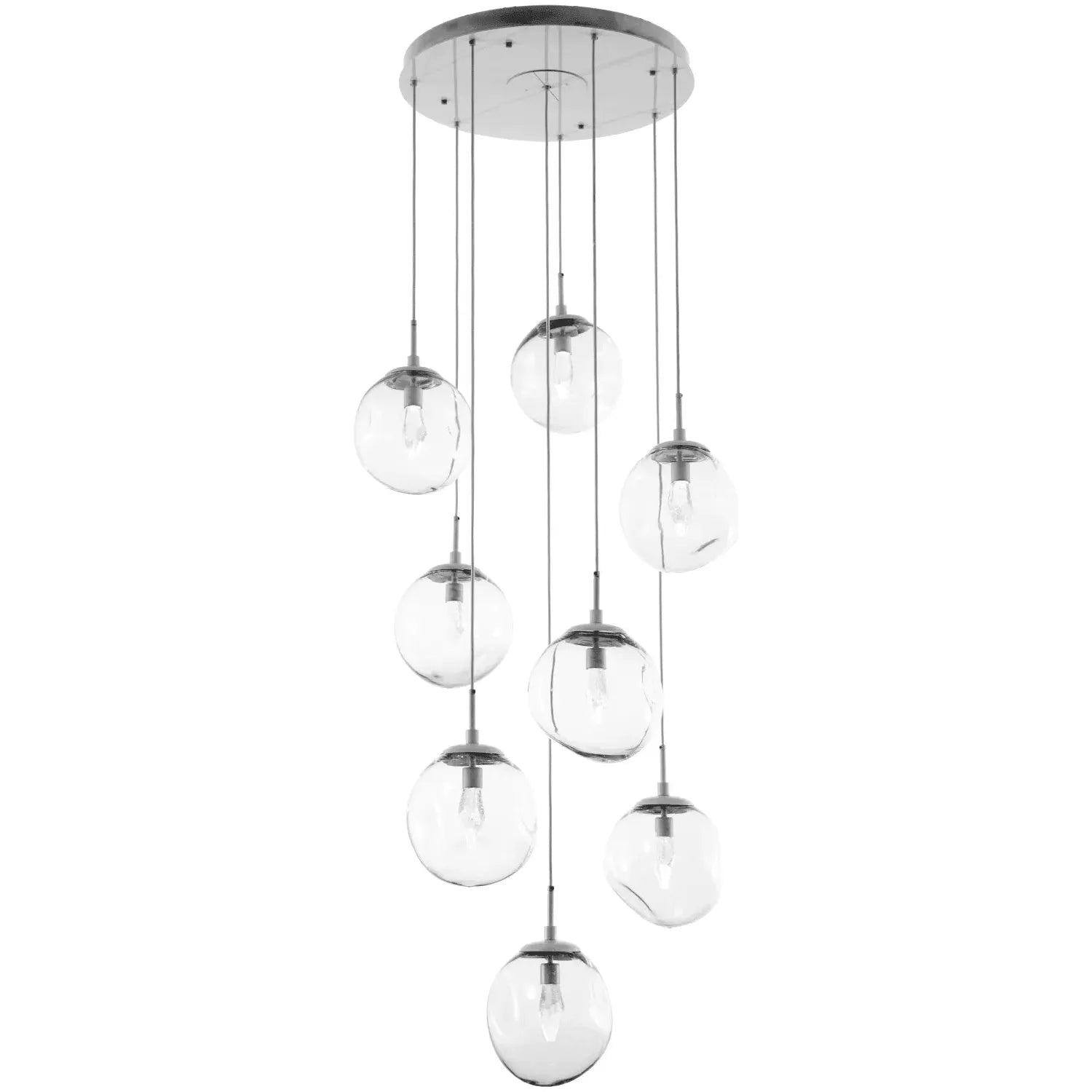 Hammerton Studio - Nebula Aster Round Multi-Port, 8-Light - CHB0066-08-BS-GC-C01-L1 | Montreal Lighting & Hardware