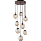 Hammerton Studio - Nebula Aster Round Multi-Port, 8-Light - CHB0066-08-FB-ZB-C01-L1 | Montreal Lighting & Hardware